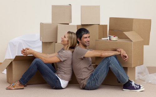 Professional packing services in Grovepark preparing boxes for a home move