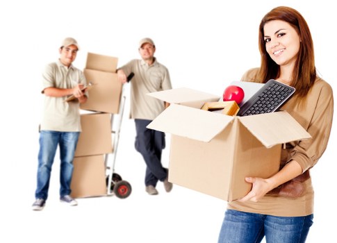 Household storage units and packed boxes in Grovepark