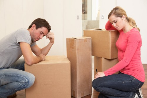 Preparing sofas and tables for furniture storage in Grovepark