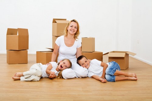 Residential furniture transport during a Grovepark house move
